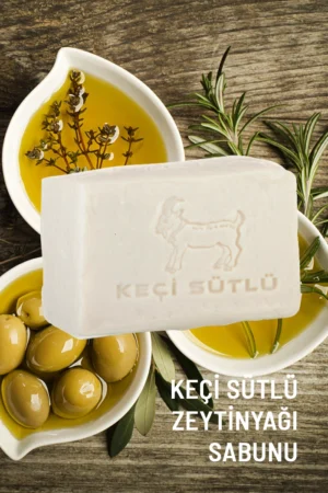 MELTEMİ Taş Baskı Keçi Sütlü Zeytinyağı Sabunu (200 gr)